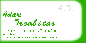 adam trombitas business card